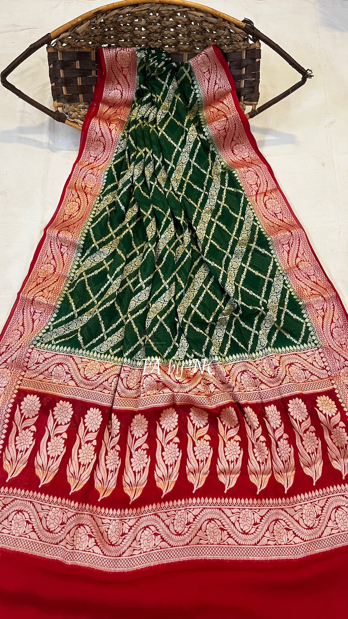 Sacramento Banarasi Pure Chiffon Georgette Saree