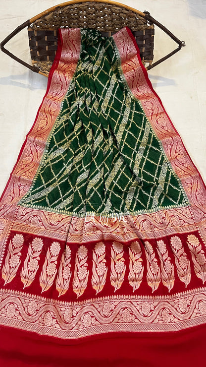 Sacramento Banarasi Pure Chiffon Georgette Saree