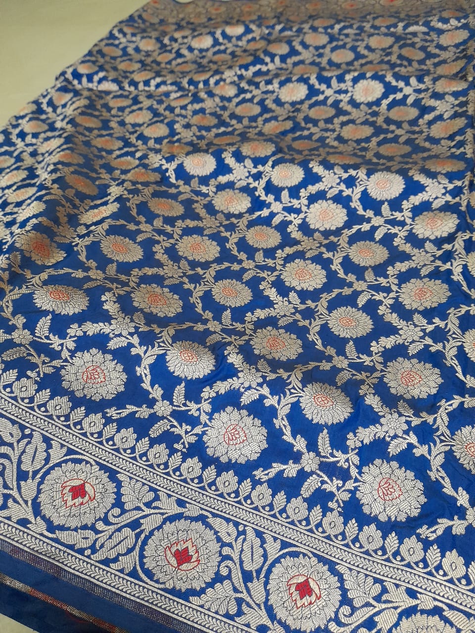 Nita Ambani inspired Royal Banarasi Pure Katan Silk Meenakari Pattu Saree