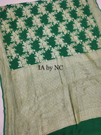 Bottle Banarasi Pure Khaddi Georgette Saree