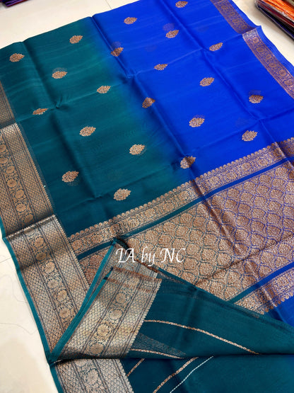 Sacramento Banarasi Pure Kora Silk Kadwa Saree
