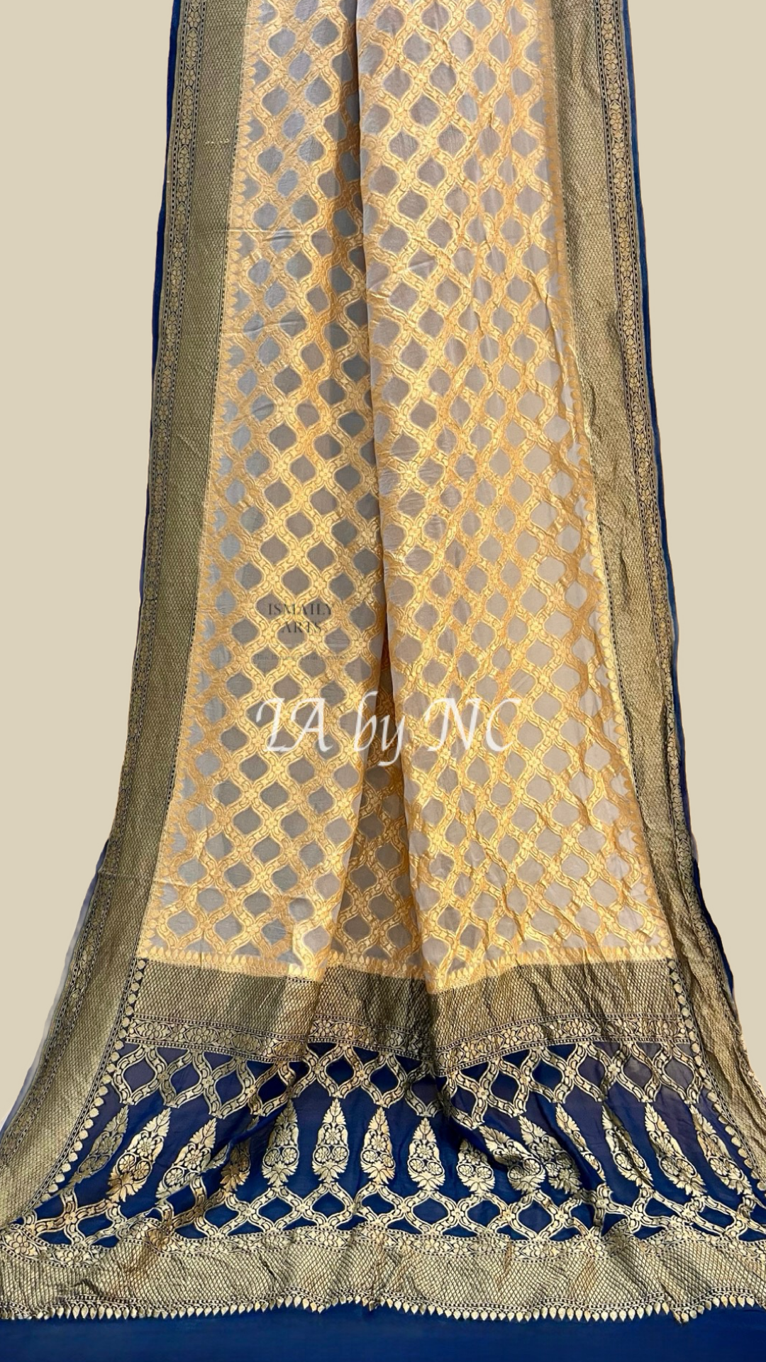 Rhino Banarasi Pure Khaddi Georgette Saree