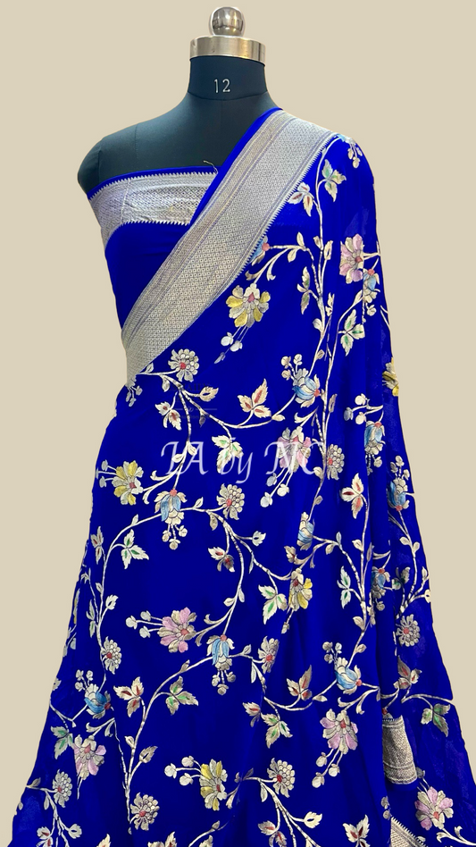 Royal Banarasi Pure Khaddi Georgette Saree