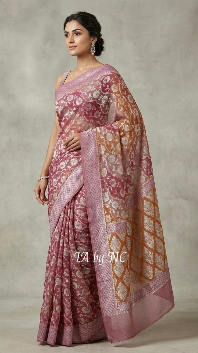Banarasi Pure Khaddi Georgette Saree