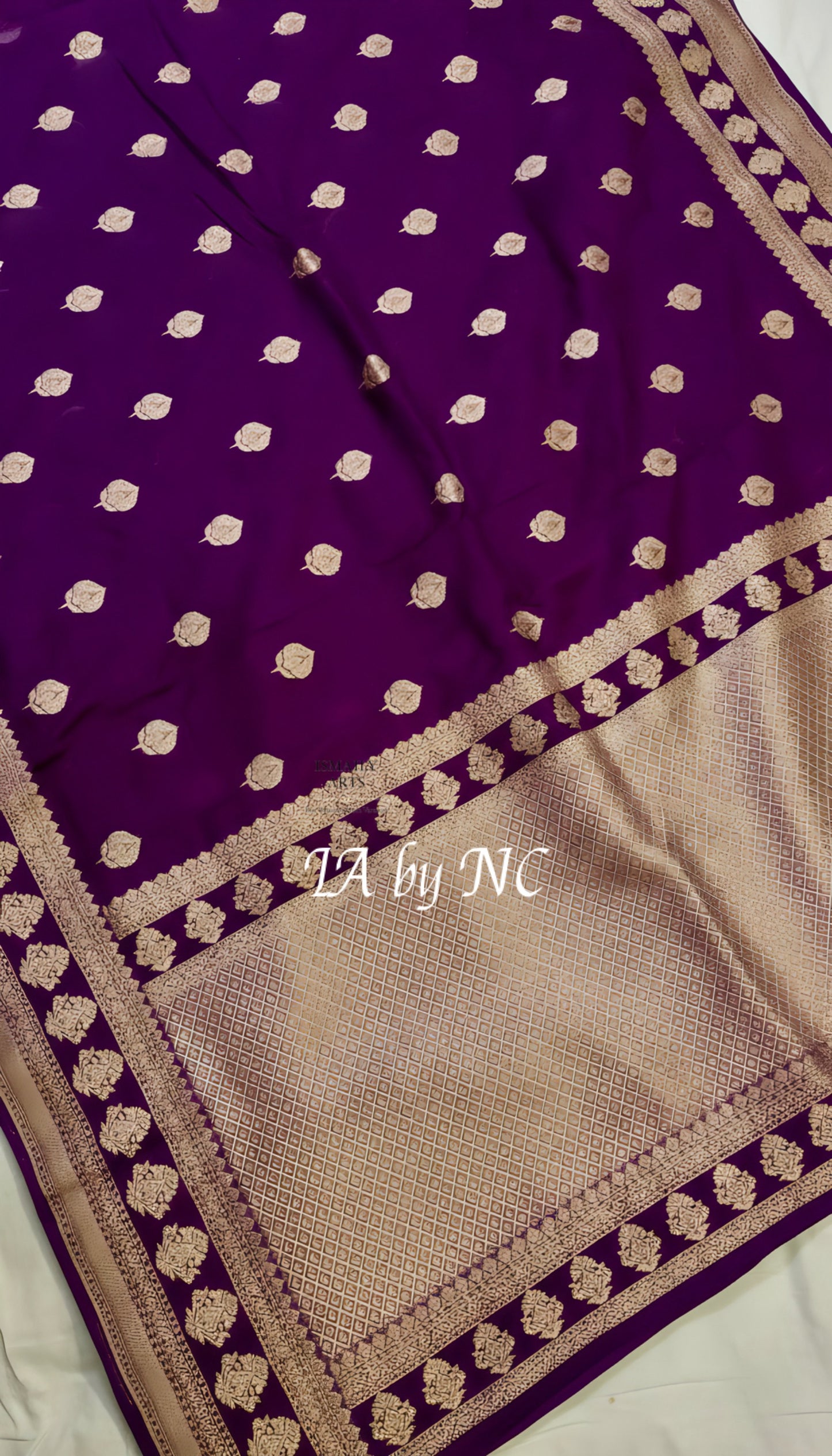 Byzantine Banarasi Mashru Katan Silk Saree