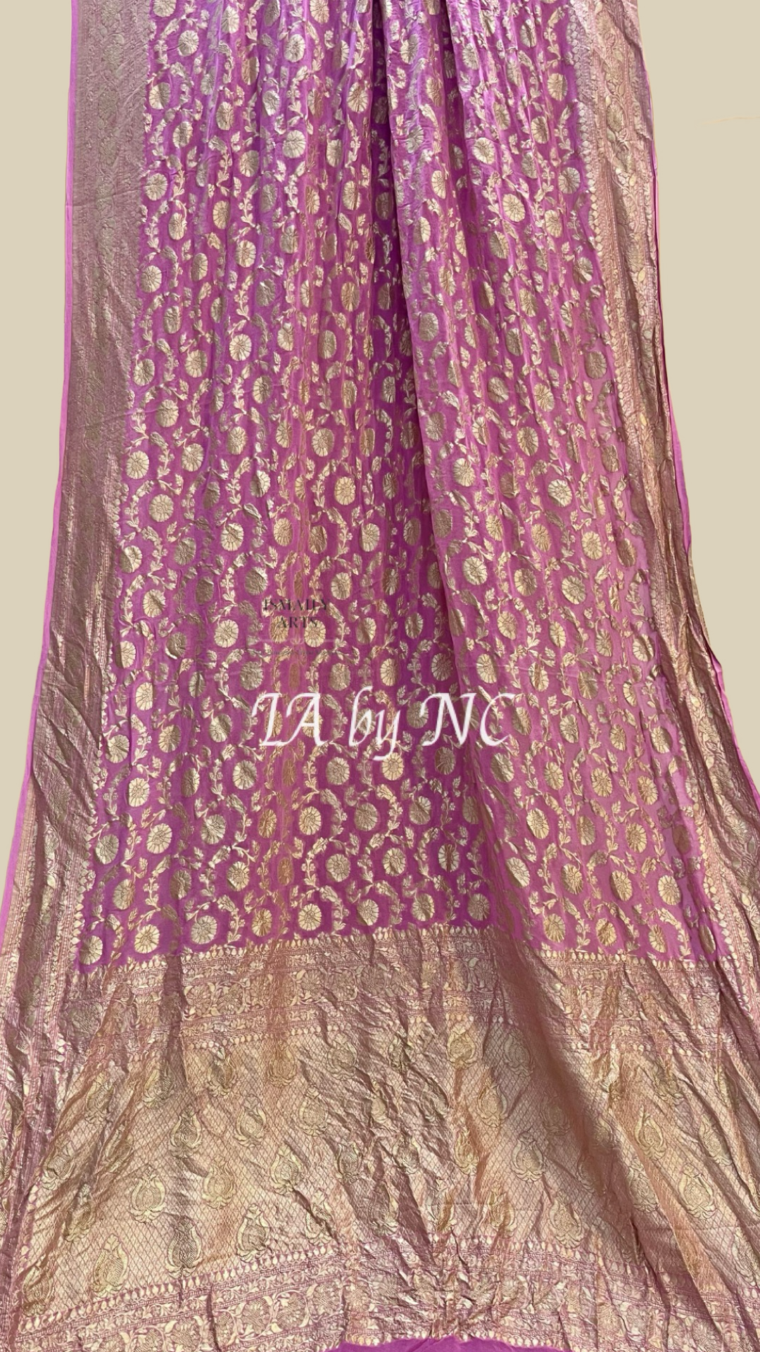 Mulberry Banarasi Pure Khaddi Georgette Saree