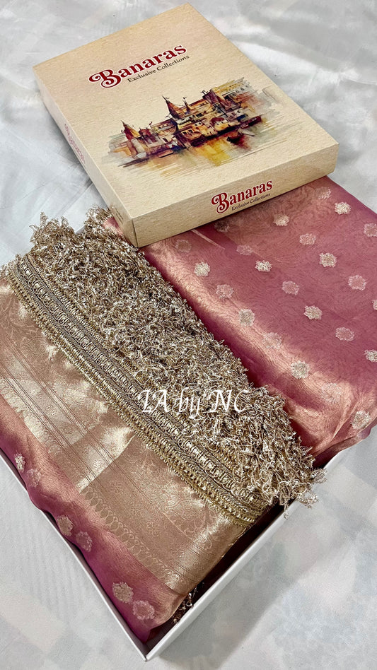 Punch Banarasi Pure Tissue Silk Saree