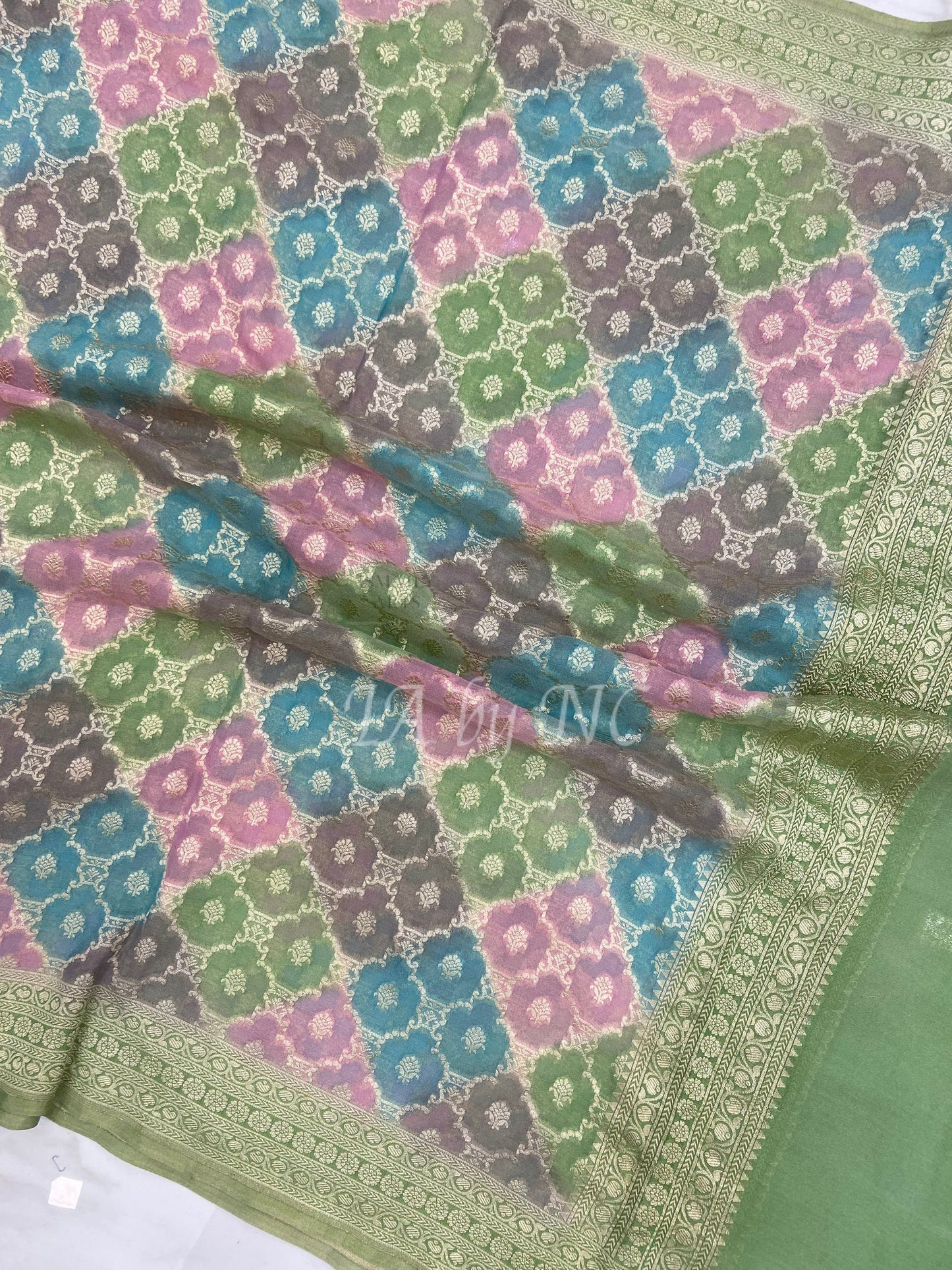 Banarasi Pure Khaddi Georgette Tissue Dupatta