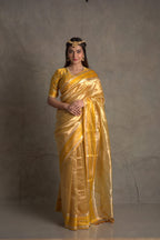 Tuscany Banarasi Pure Tissue Silk Saree - Double Katan Border