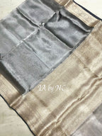 Black Banarasi Pure Tissue Silk Saree
