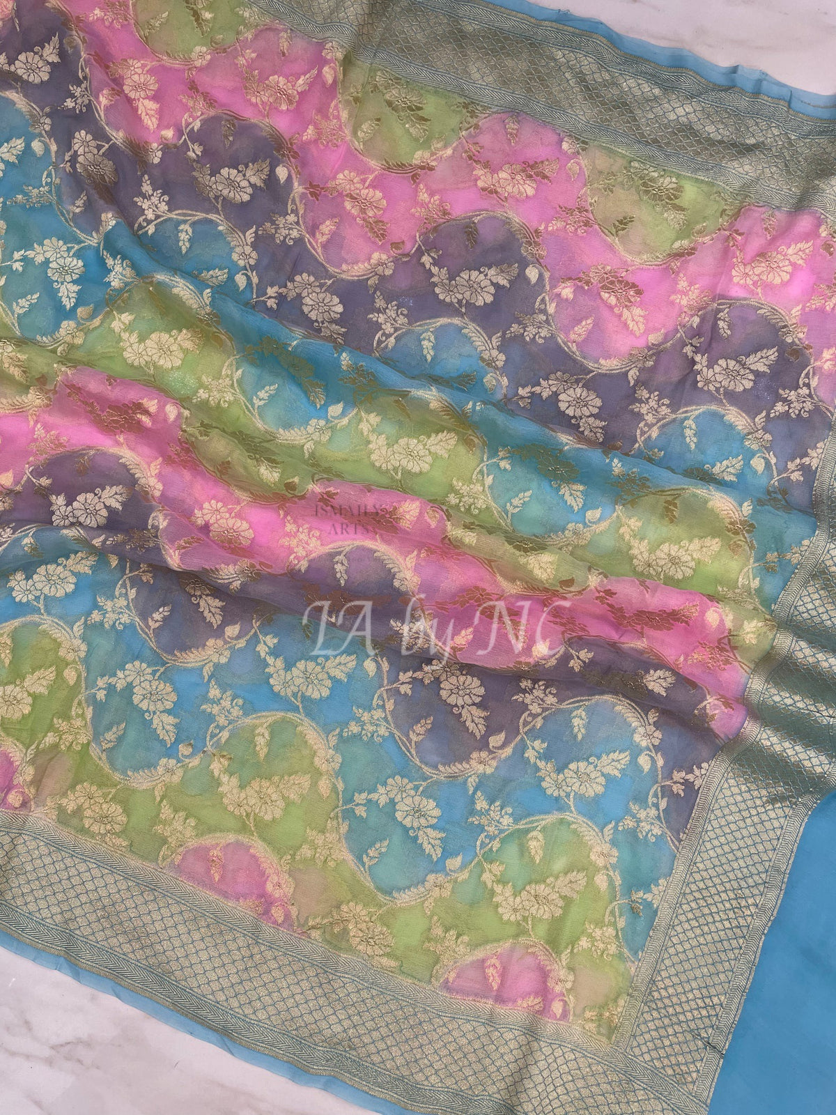 Banarasi Pure Khaddi Georgette Dupatta