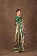 Sacramento Banarasi Pure Tissue Silk Saree - Double Katan Border