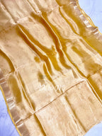 Corn Banarasi Pure Tissue Silk Saree