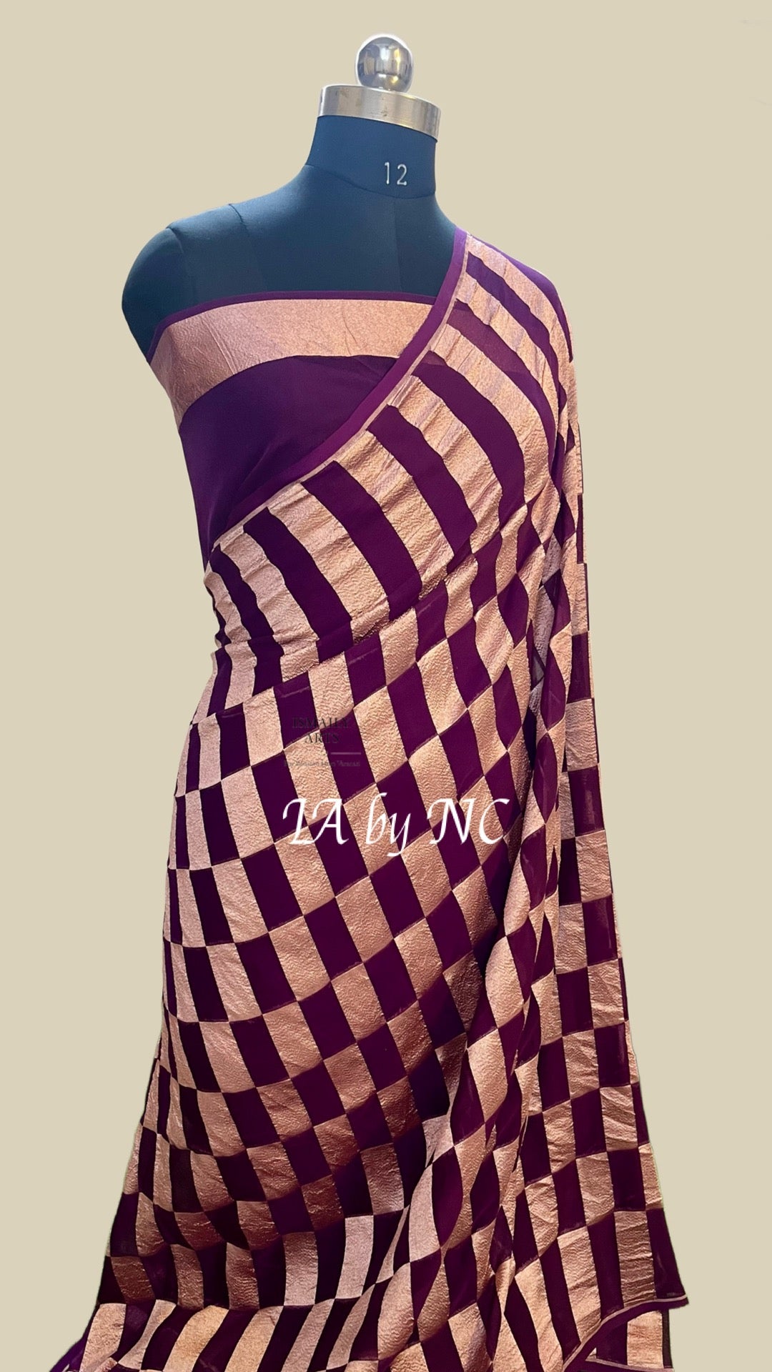 Byzantine Banarasi Pure Khaddi Georgette Saree