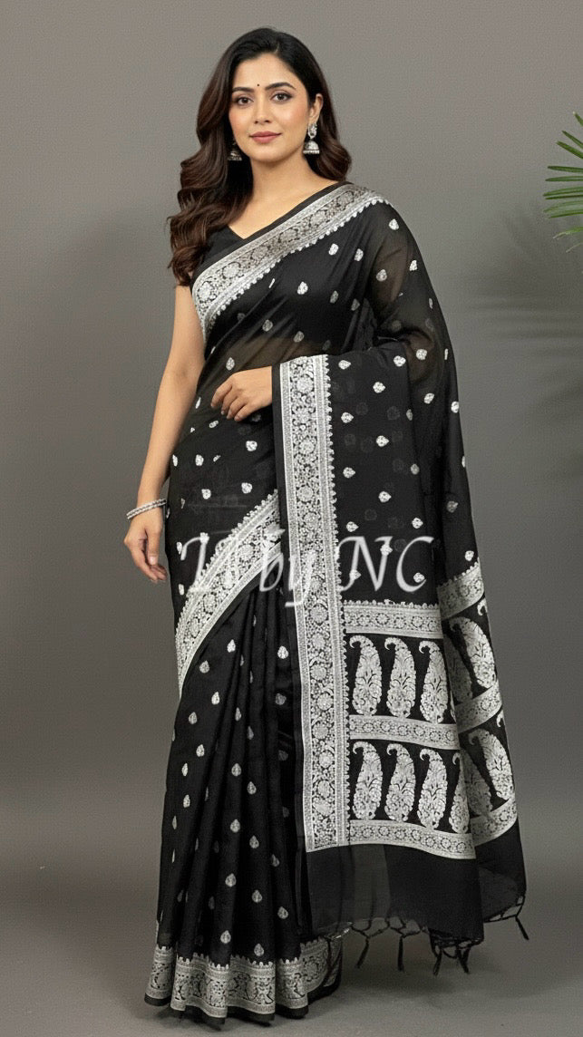 Banarasi Blend Khaddi Georgette Saree