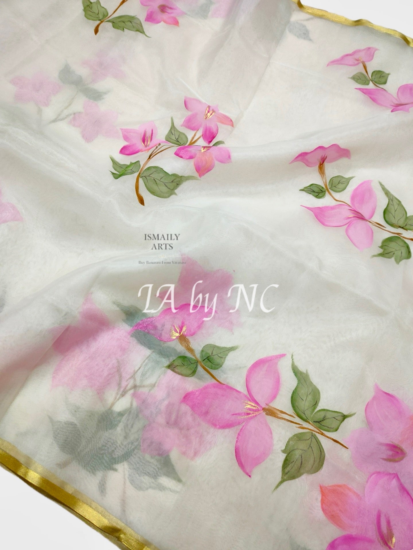 White Banarasi Pure Kora Organza Saree