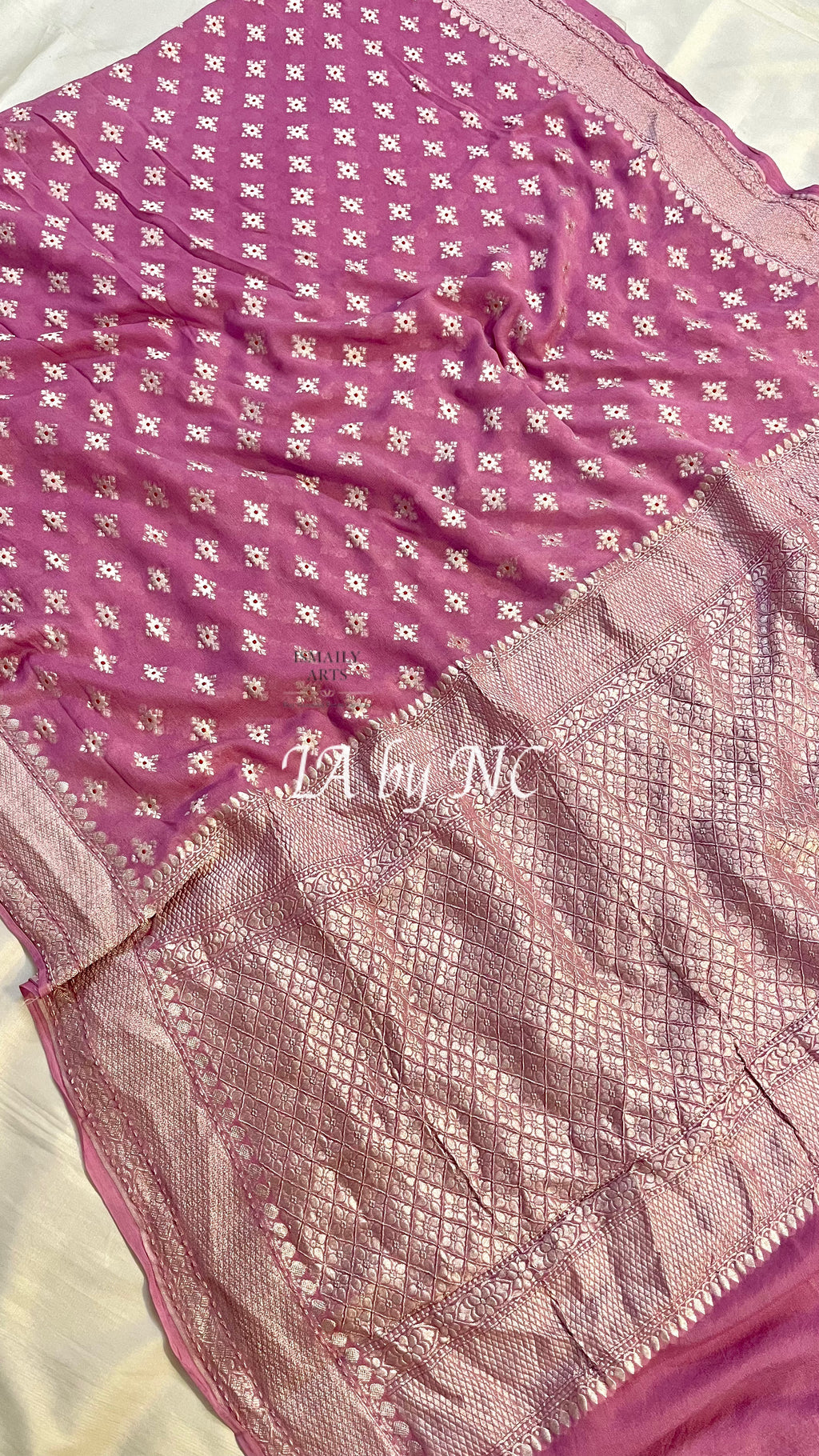 Thulian Banarasi Pure Khaddi Georgette Saree