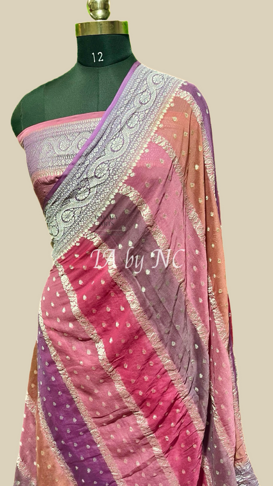 Punch Banarasi Pure Khaddi Georgette Saree