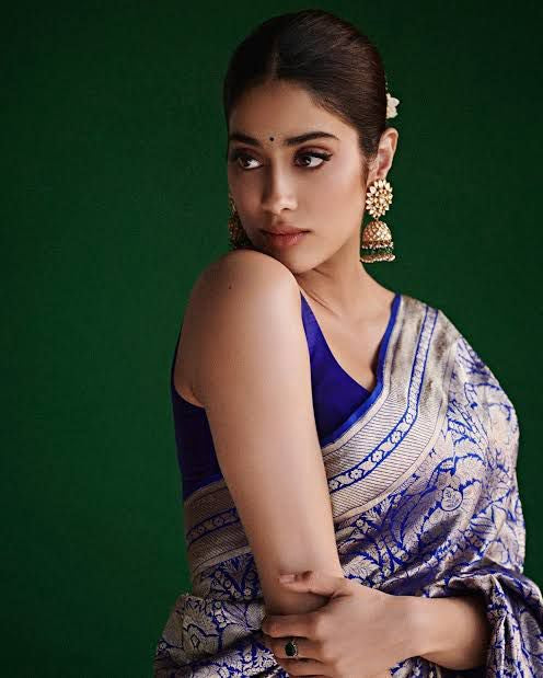 Jahnvi Kapoor Royal Banarasi Pure Katan Silk Pattu Brocade Saree