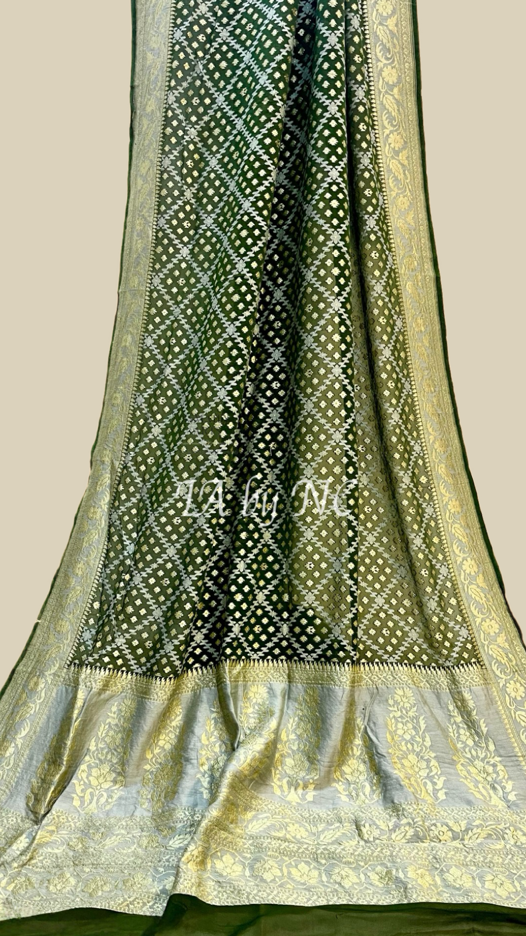 Army Banarasi Pure Khaddi Georgette Saree