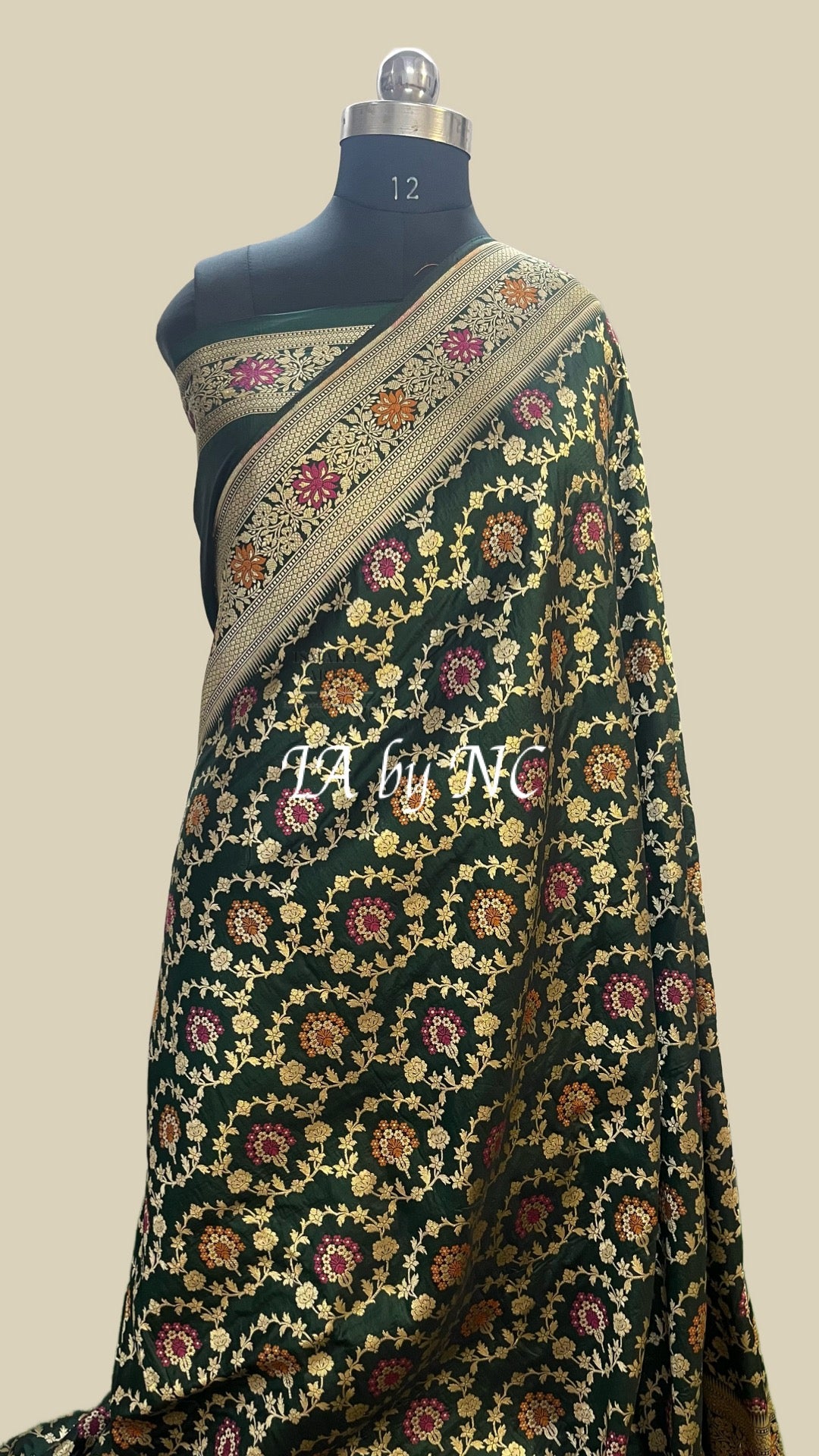 Sacramento Banarasi Pure Katan Silk Pattu Meenakari Saree