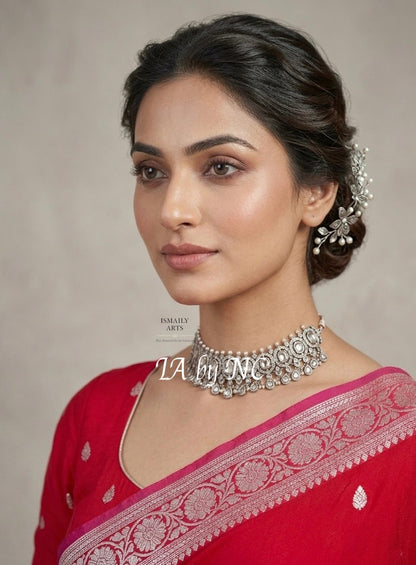 Ruby Banarasi Pure Khaddi Georgette Kadwa Saree