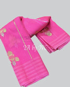 French Banarasi Pure Kora Organza Kadwa Saree