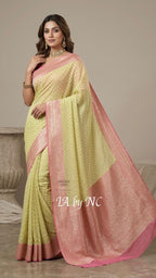 Baby Banarasi Pure Khaddi Georgette Saree