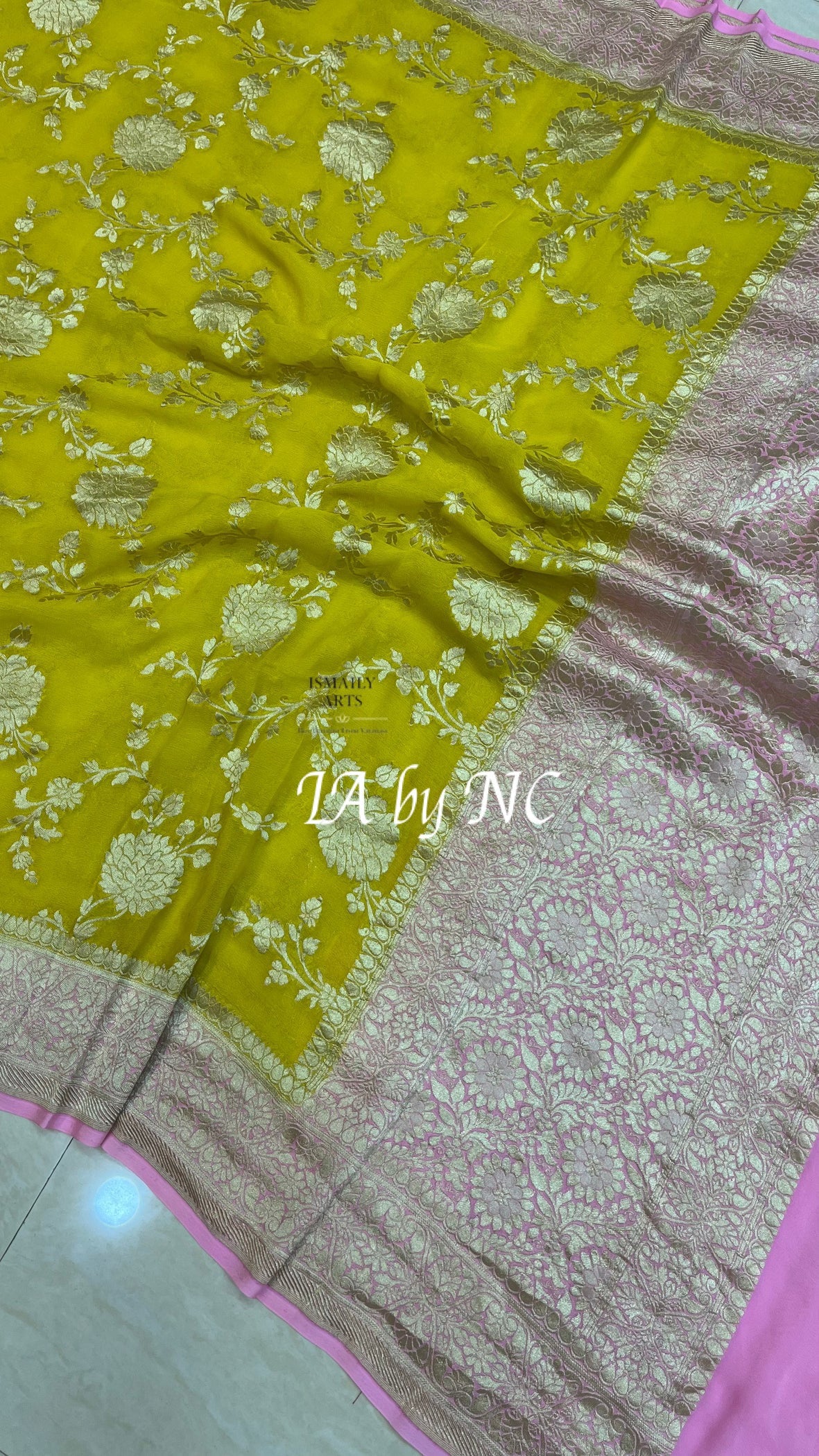 Banarasi Pure Khaddi Georgette Meenakari Dupatta