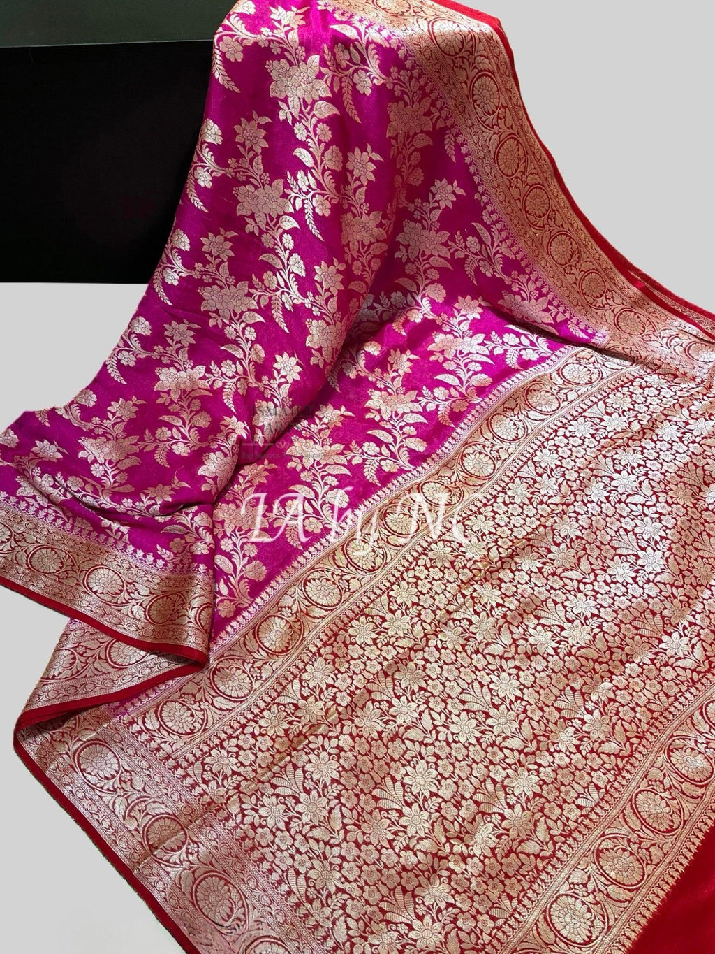 Rani Banarasi Pure Chiffon Georgette Saree