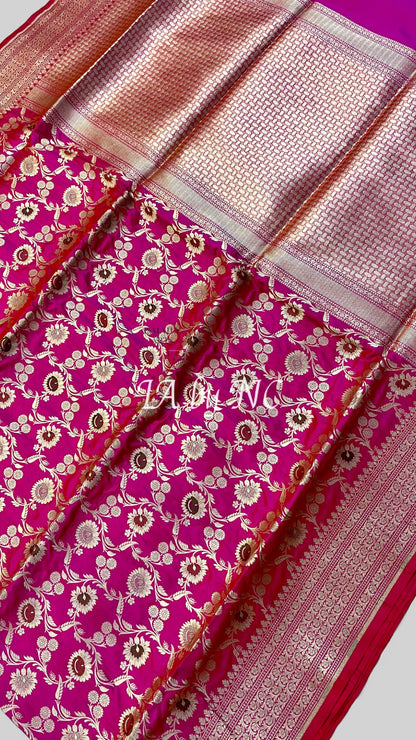 Hot Banarasi Pure Katan Silk Meenakari Pattu Saree