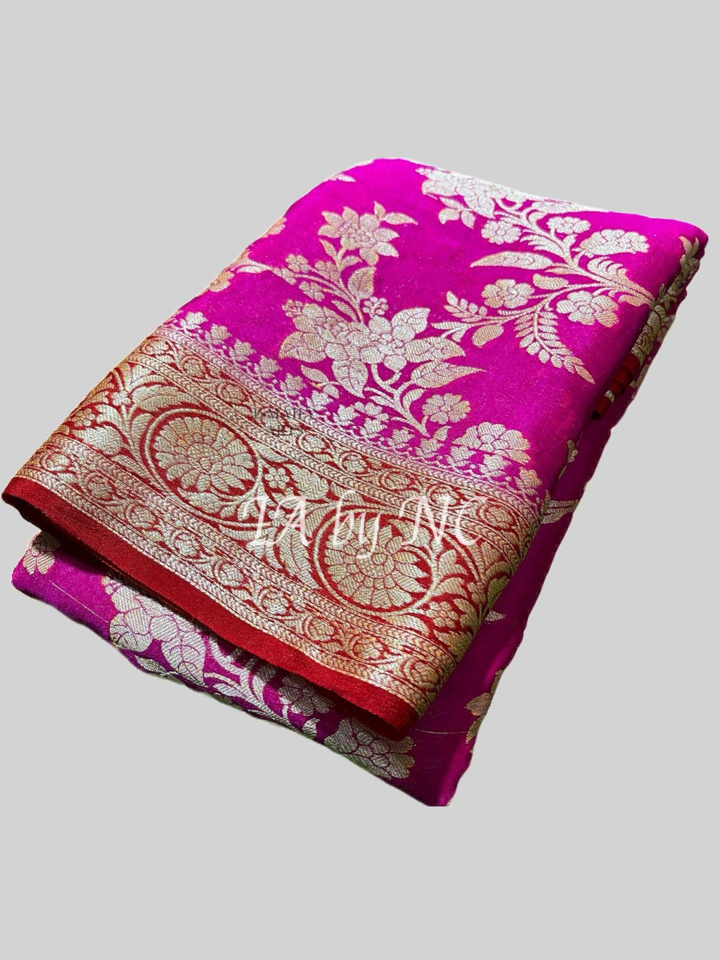 Rani Banarasi Pure Chiffon Georgette Saree
