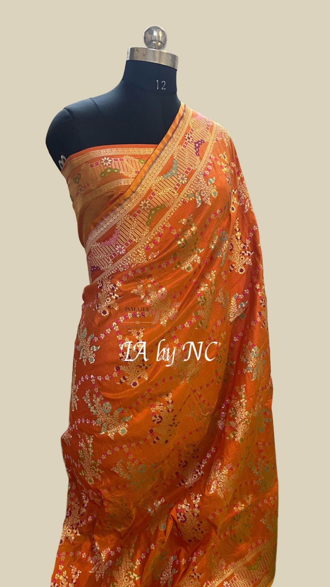 Tiger Banarasi Pure Katan Silk Tilfi Meenakari Pattu Saree