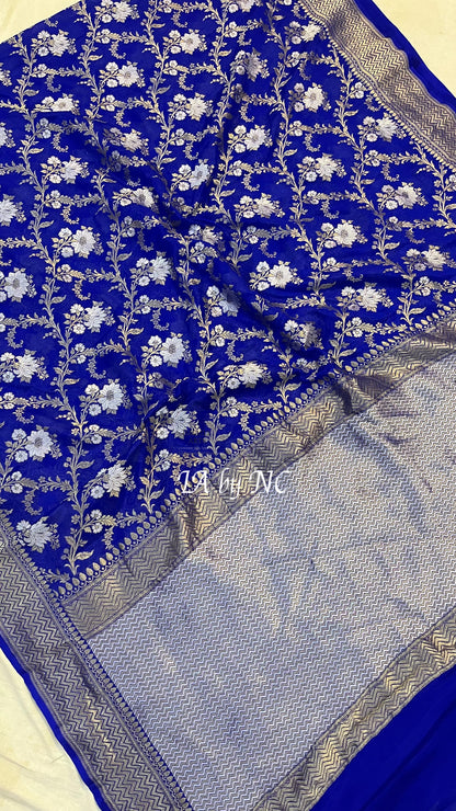 Royal Banarasi Pure Khaddi Georgette Sona Rupa Saree