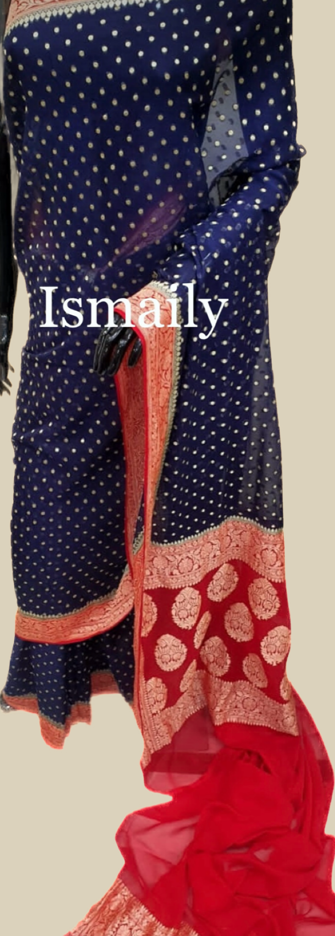Space Banarasi Pure Khaddi Georgette Saree