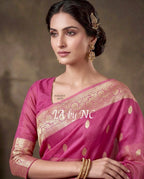 Thulian Banarasi Pure Kora Organza Kadwa Saree