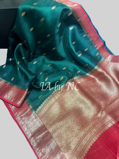 Sacramento Banarasi Pure Kora Silk Kadwa Saree