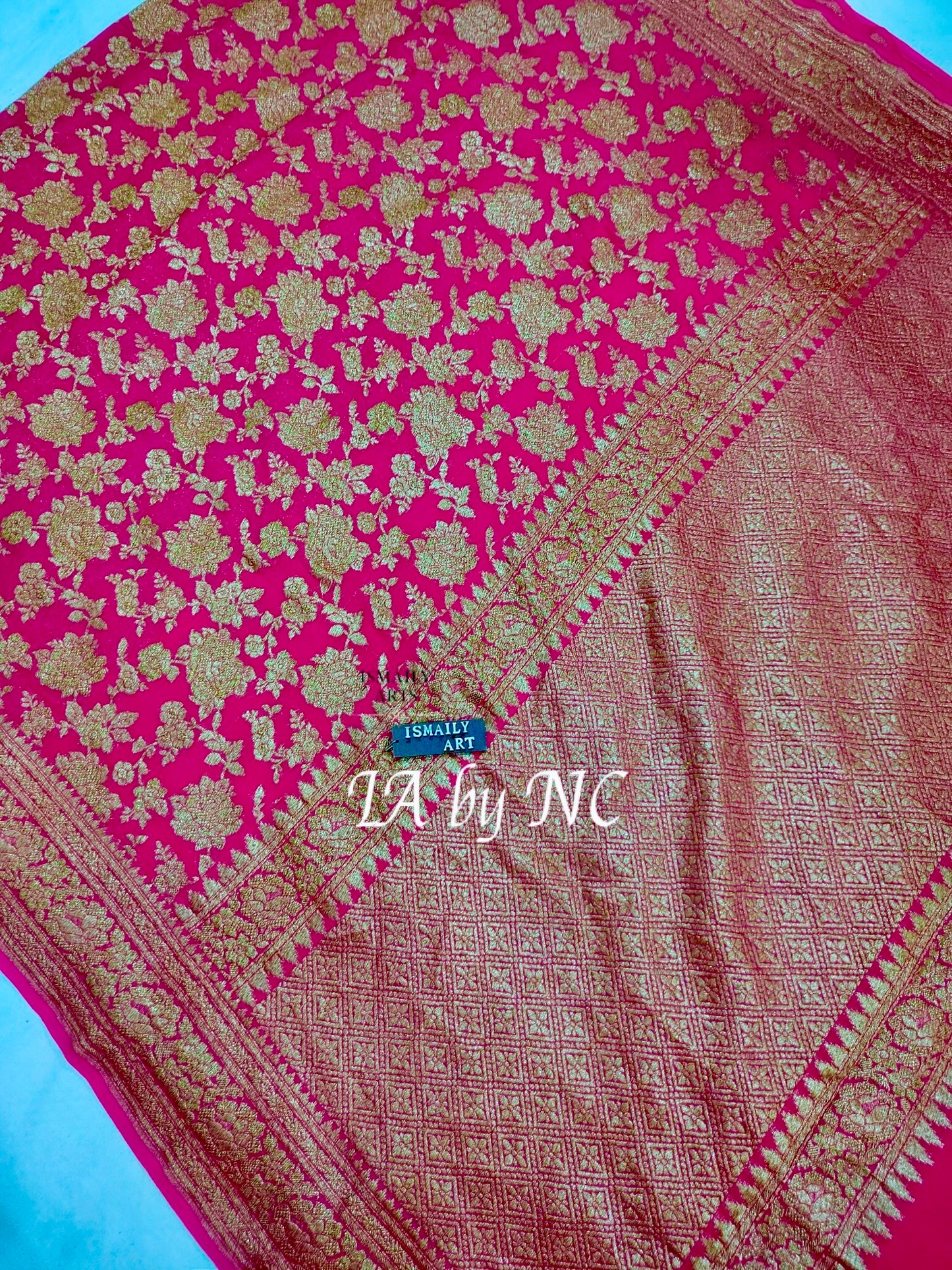 Rani Banarasi Pure Khaddi Georgette Saree