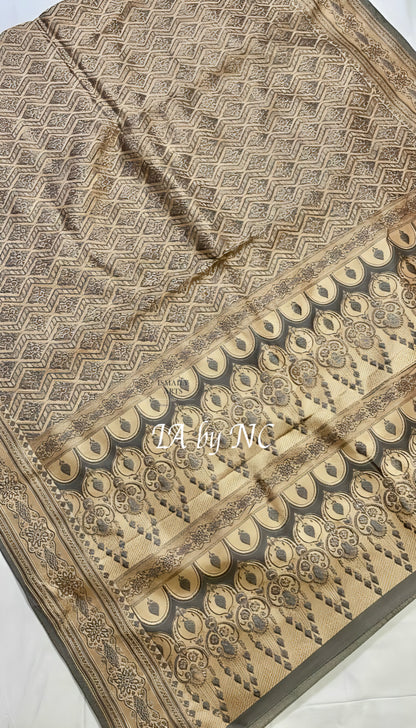 Mink Banarasi Mashru Katan Silk Saree