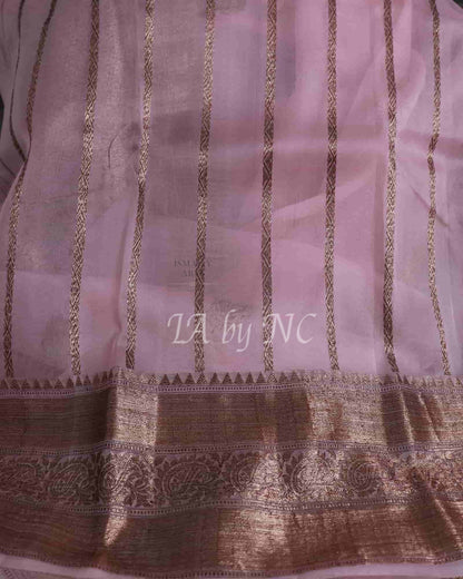 Baby Banarasi Pure Kora Silk Kadwa Saree