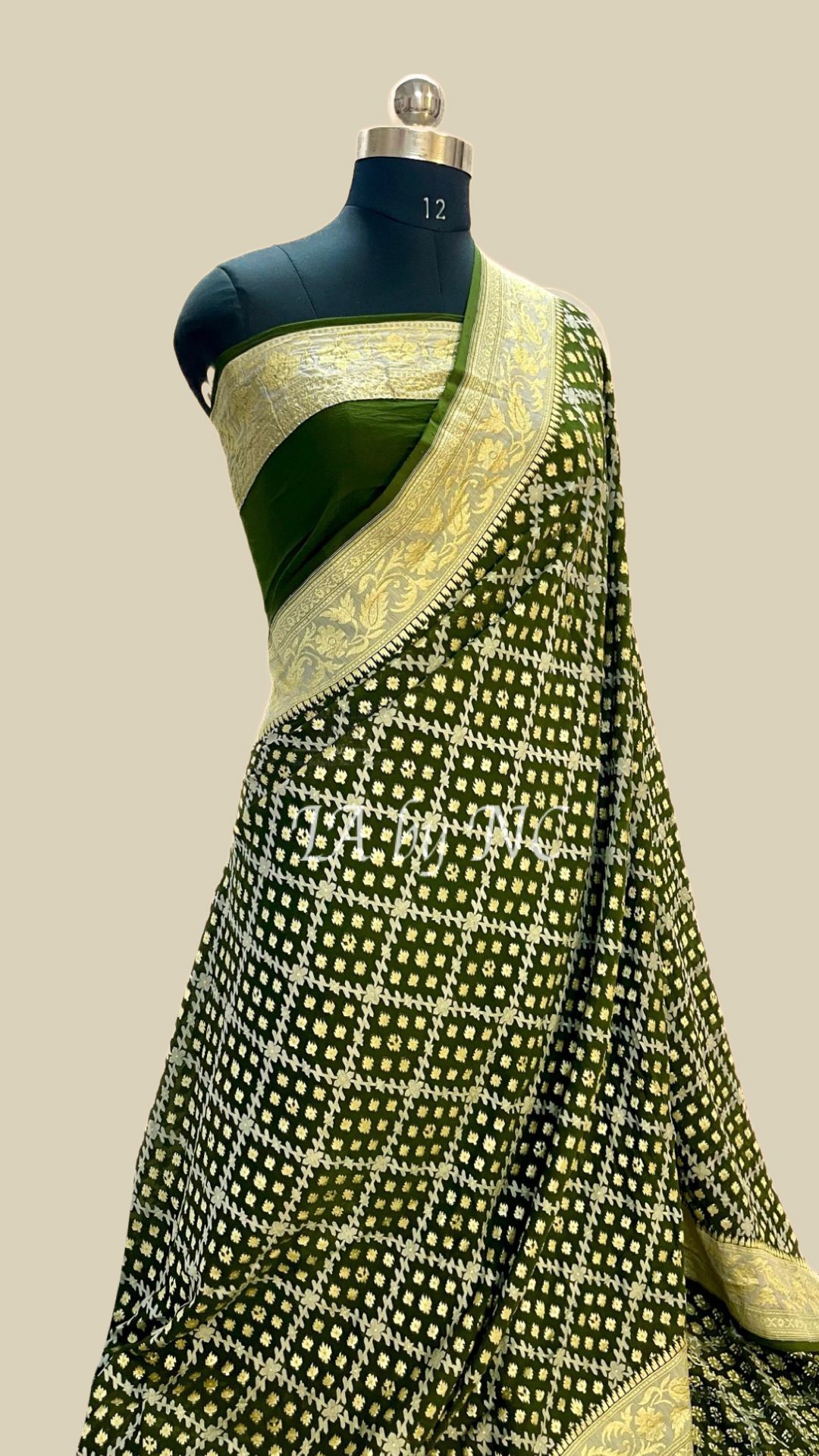 Army Banarasi Pure Khaddi Georgette Saree