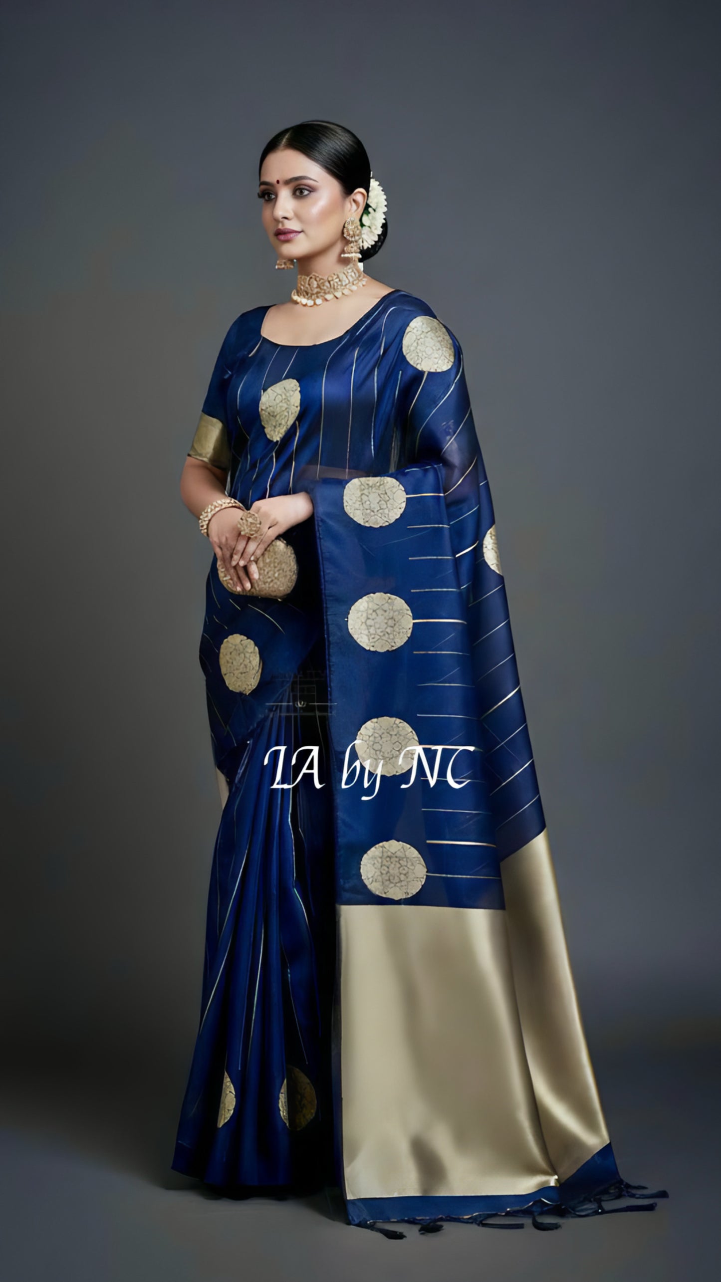 Space Banarasi Pure Kora Organza Kadwa Saree