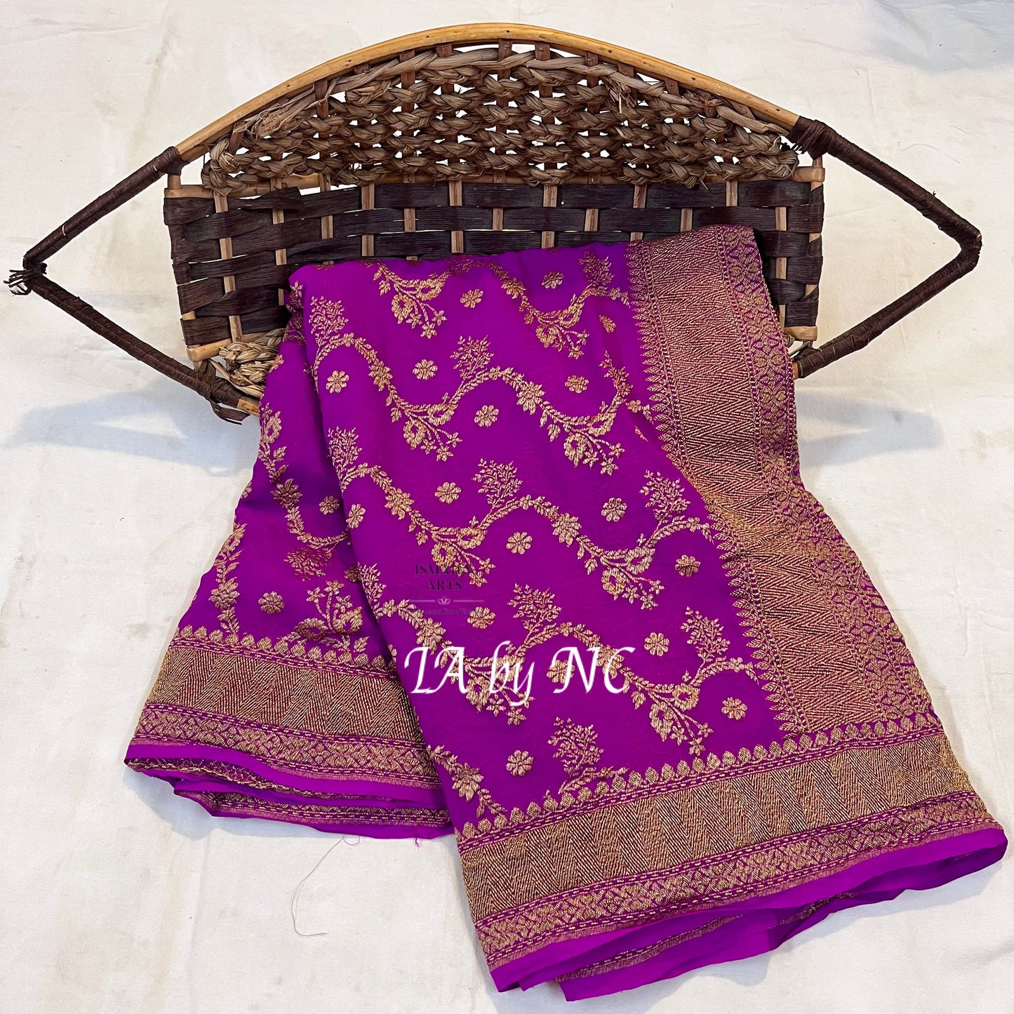 Lollipop Banarasi Pure Khaddi Georgette Saree