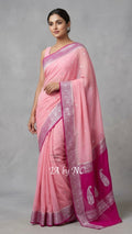 Punch Banarasi Pure Khaddi Georgette Kadwa Saree
