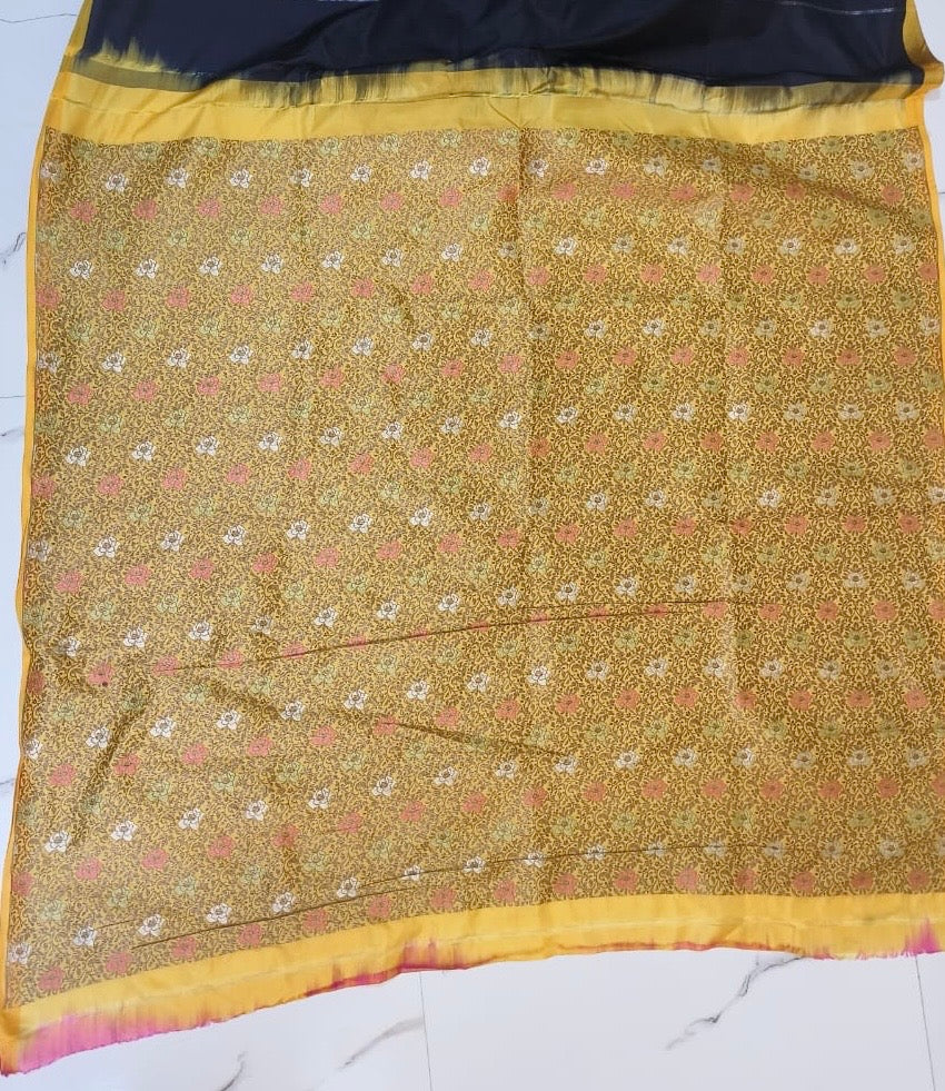 Black Banarasi Pure Katan Silk Designer Saree