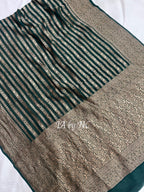 Sacramento Banarasi Pure Khaddi Georgette Saree
