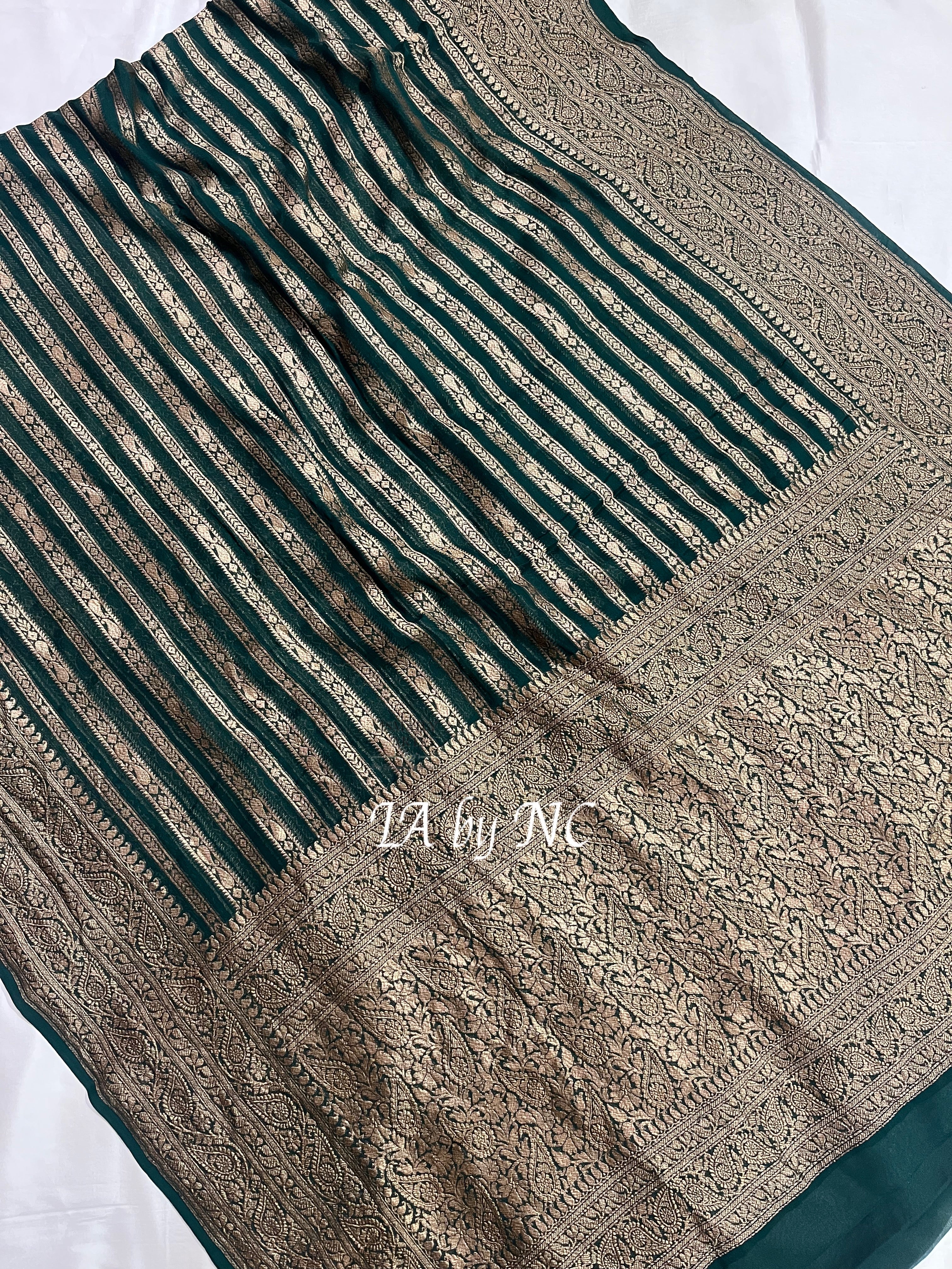 Sacramento Banarasi Pure Khaddi Georgette Saree