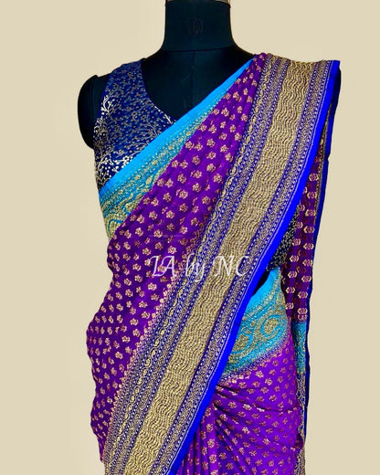 Lollipop Banarasi Pure Khaddi Georgette Saree