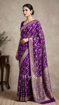 Lollipop Banarasi Pure Khaddi Georgette Saree