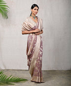 Reddish Banarasi Pure Khaddi Georgette Sona Rupa Saree